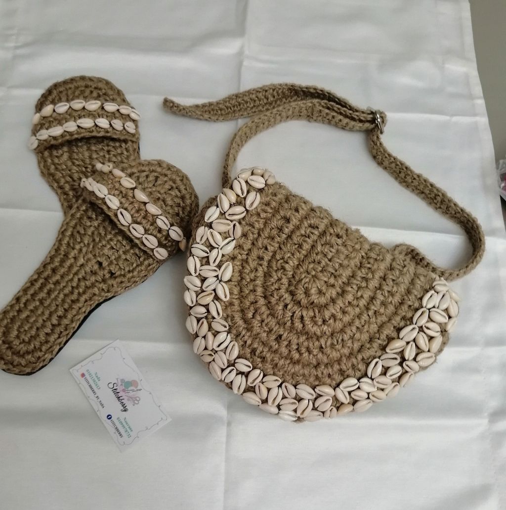 Crochet waist bag
