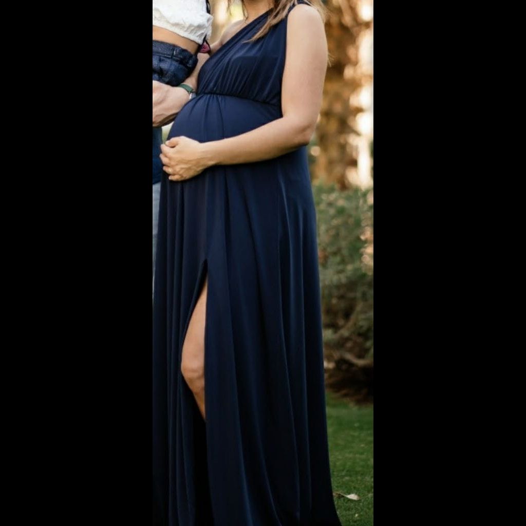 Pregnancy soiree dress. Custom made.