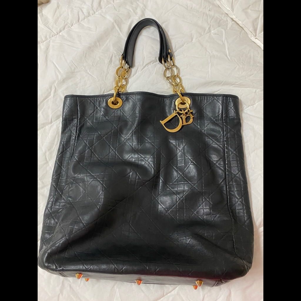 Vintage Black Dior Cannage bag