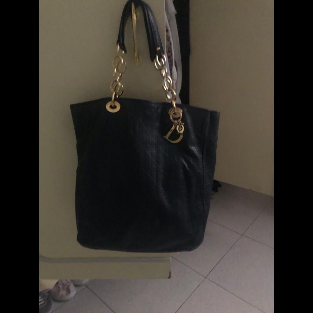 Vintage Black Dior Cannage bag