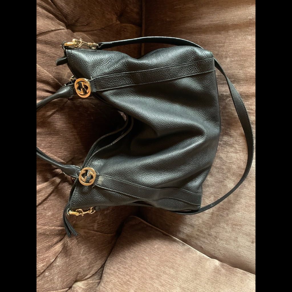 Gucci black leather large