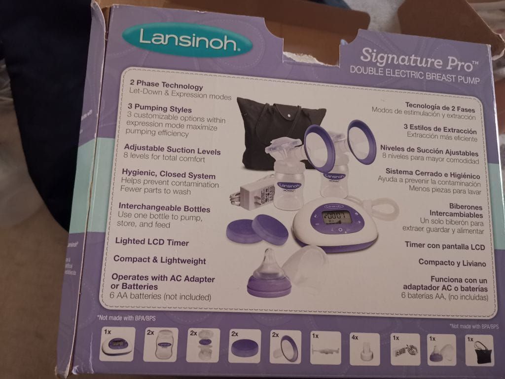 Double electric breast pump