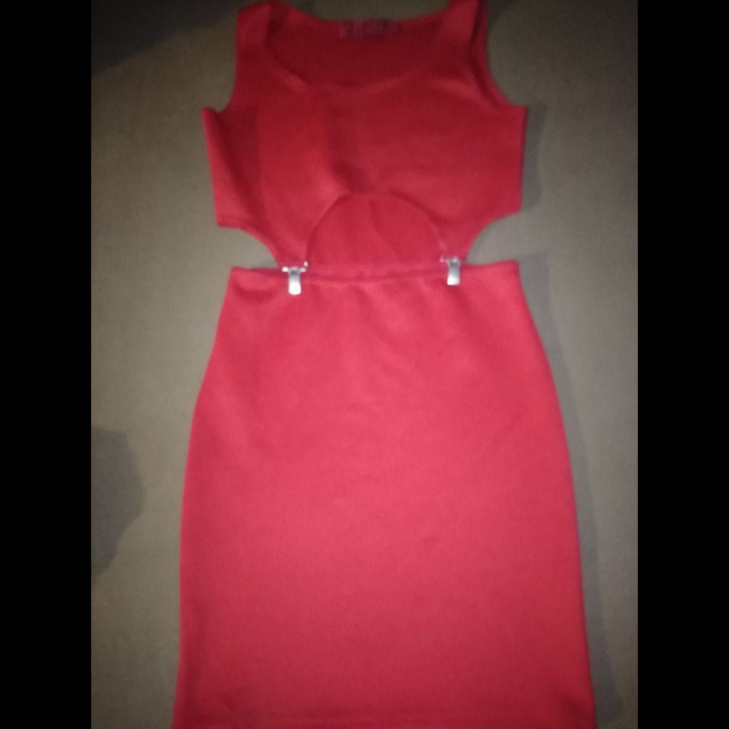 Bohoo red mini dress