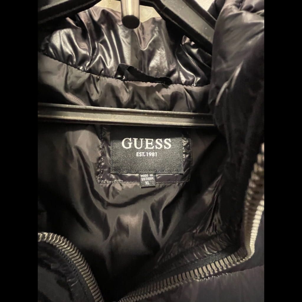 Black Guess Puffer Jacket