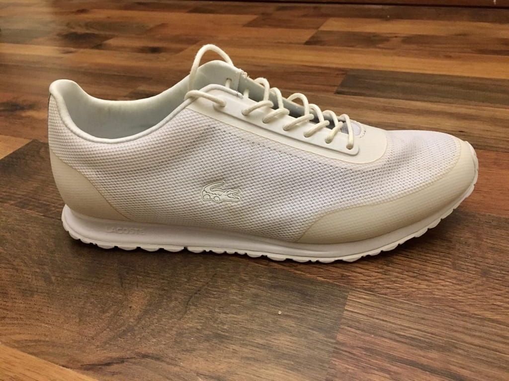 Lacoste white shoes
