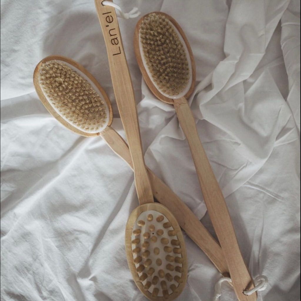 double-sided brushes for self-massage