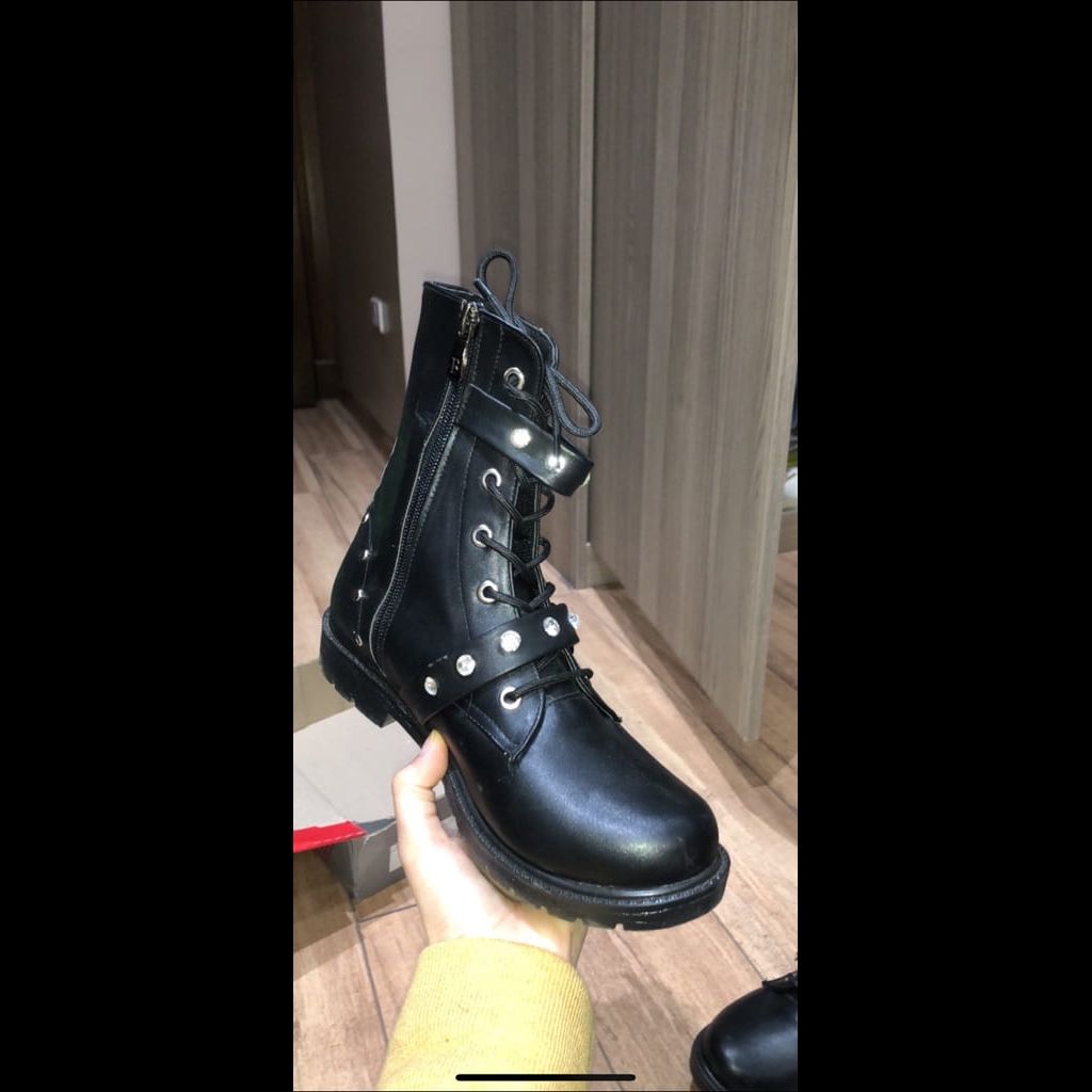 Biker boots with studs - size 37