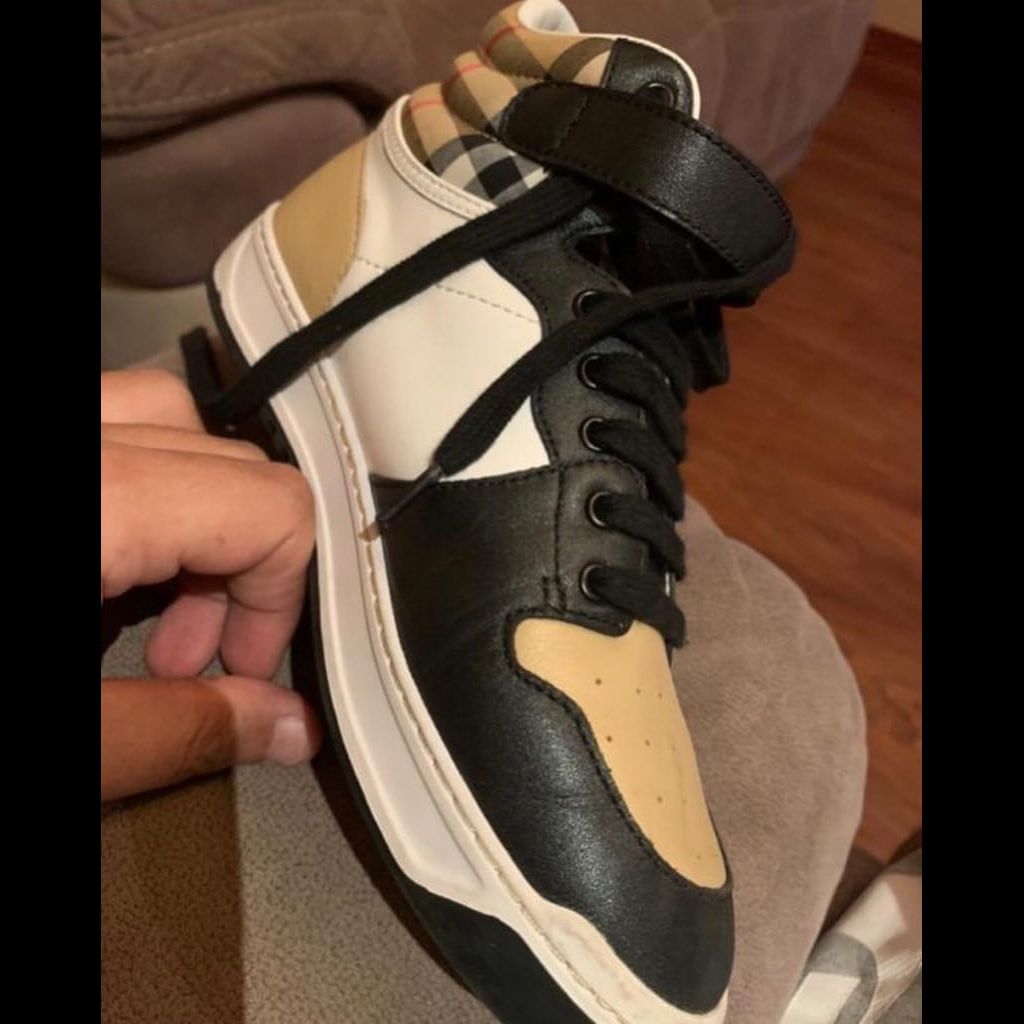 Burberry high neck shoes
