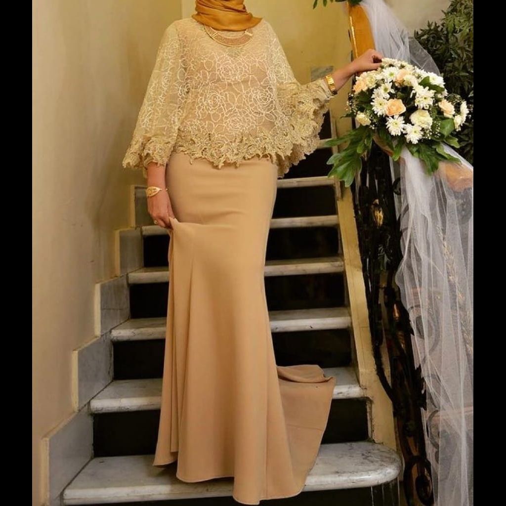 Evening dress designed by a Lebanese designer