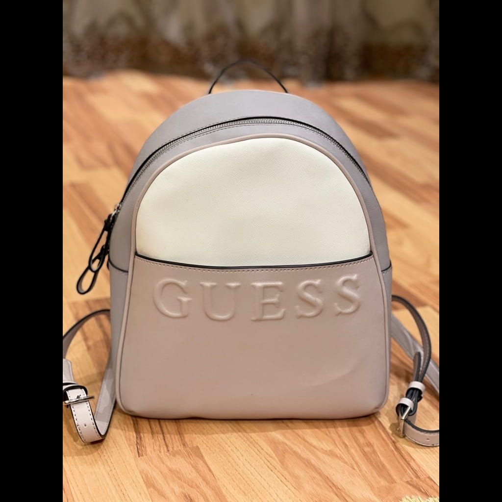 Pink and purple guess bag