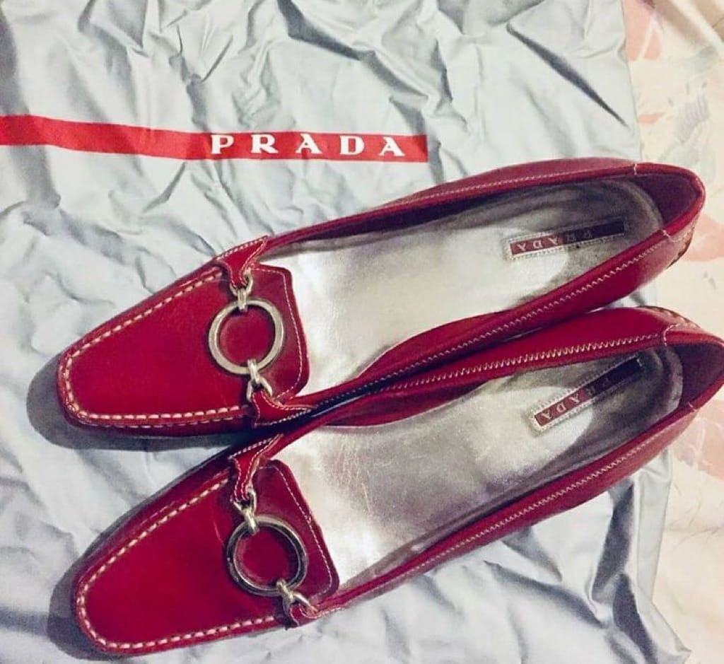 Prada red heels