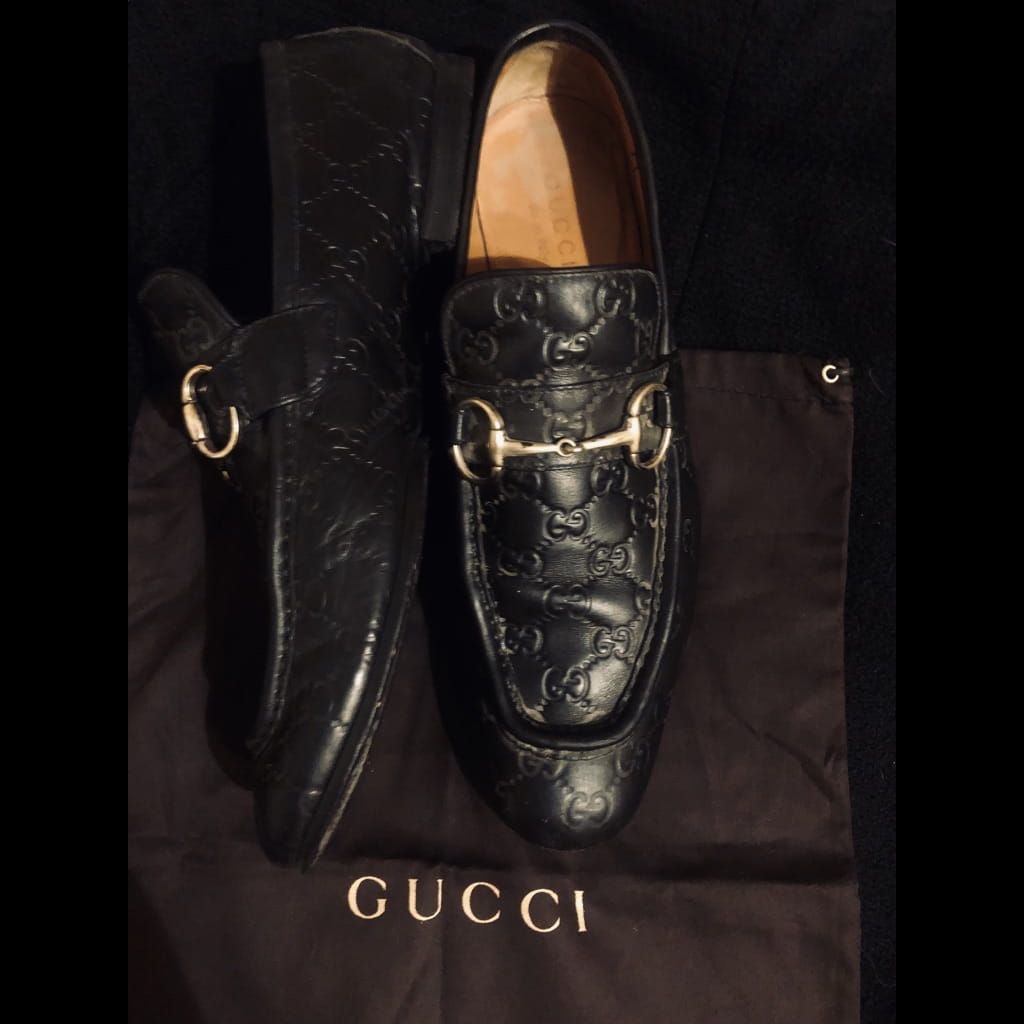 Gucci men loafers size 43 with box