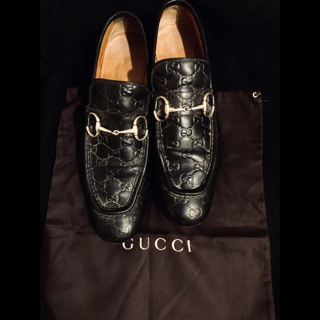 Gucci men loafers size 43 with box