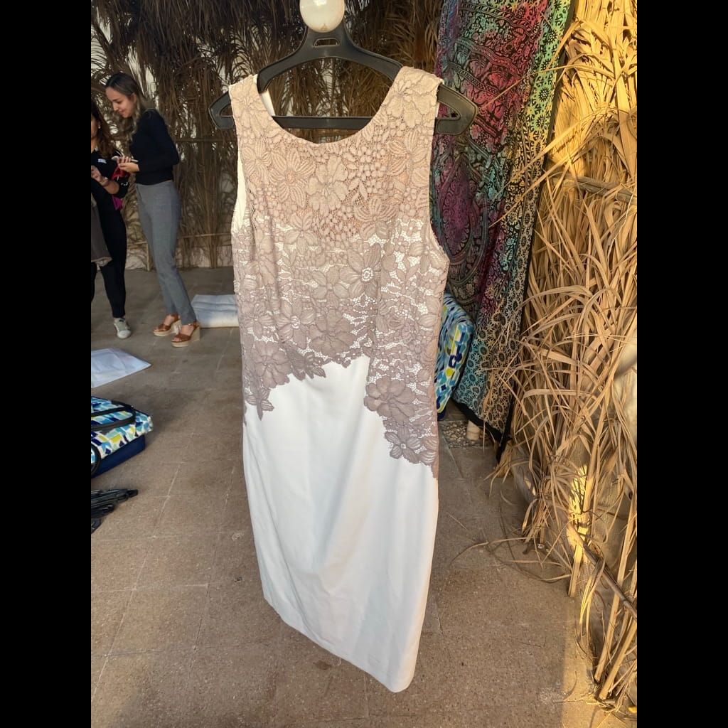 Ralph Lauren Grey/White Dress