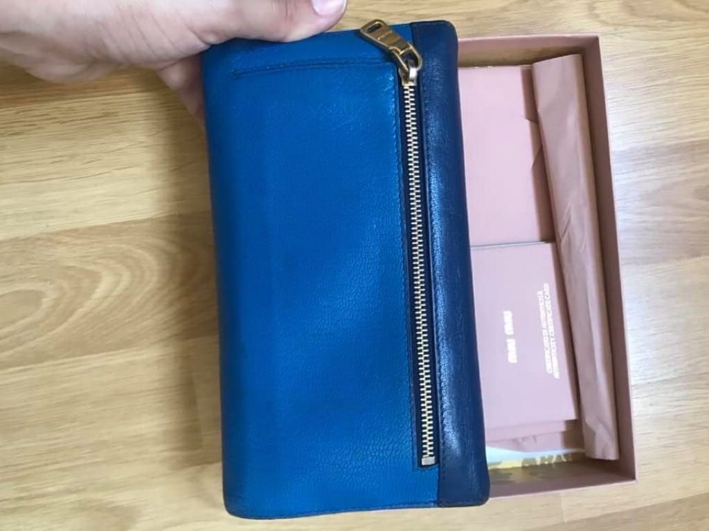Miu Miu Blue Wallet