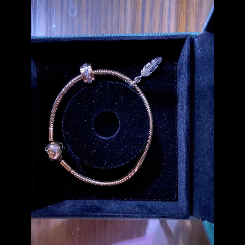 Pandora Rose Bracelet with 2 Charms