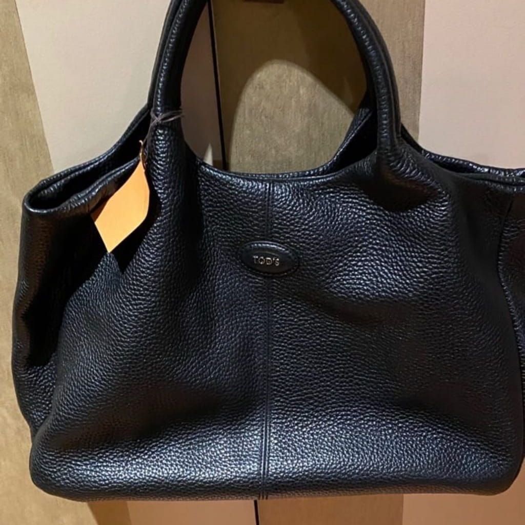 Tods  new black leather bag