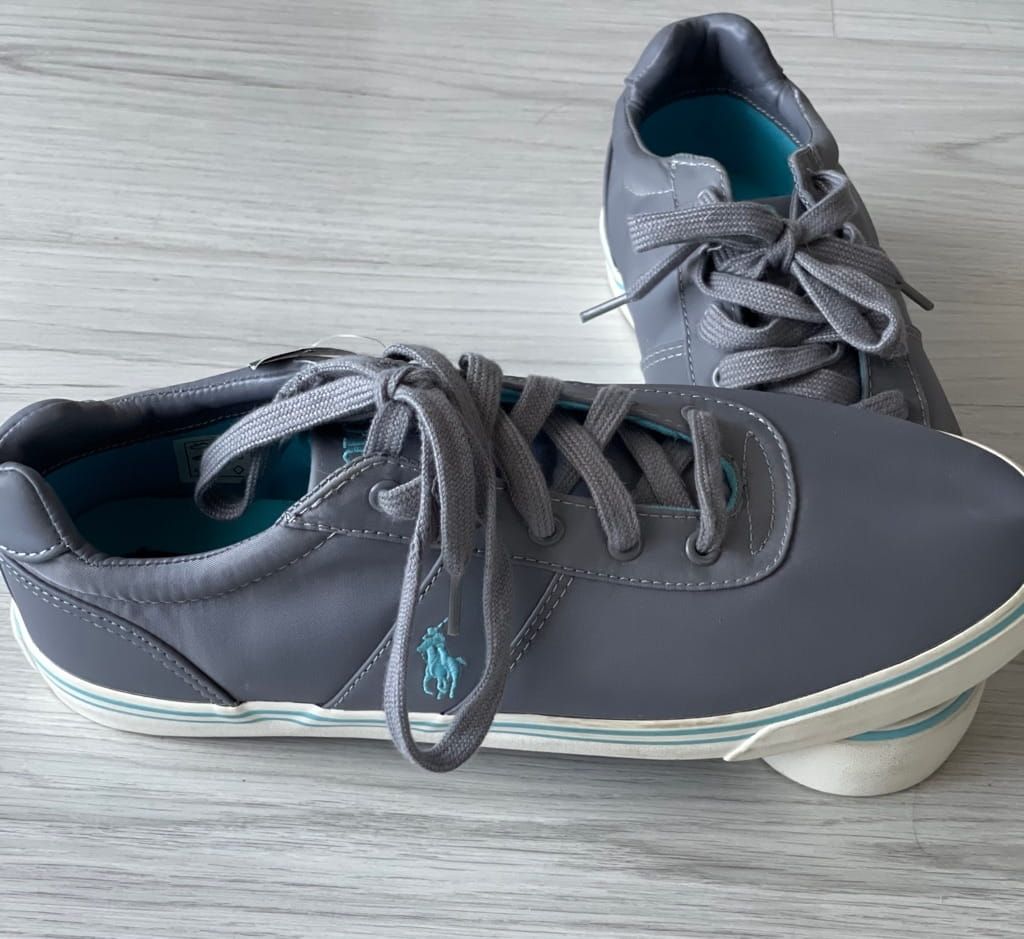 Polo Ralph Lauren Hanford nylon grey / turquoise sneakers