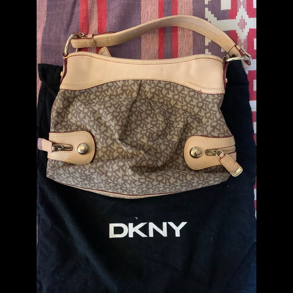 Monogram DKNY shoulder bag
