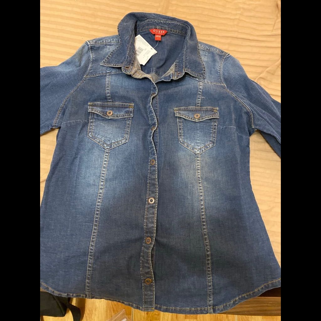 Guess denim fitted shirt