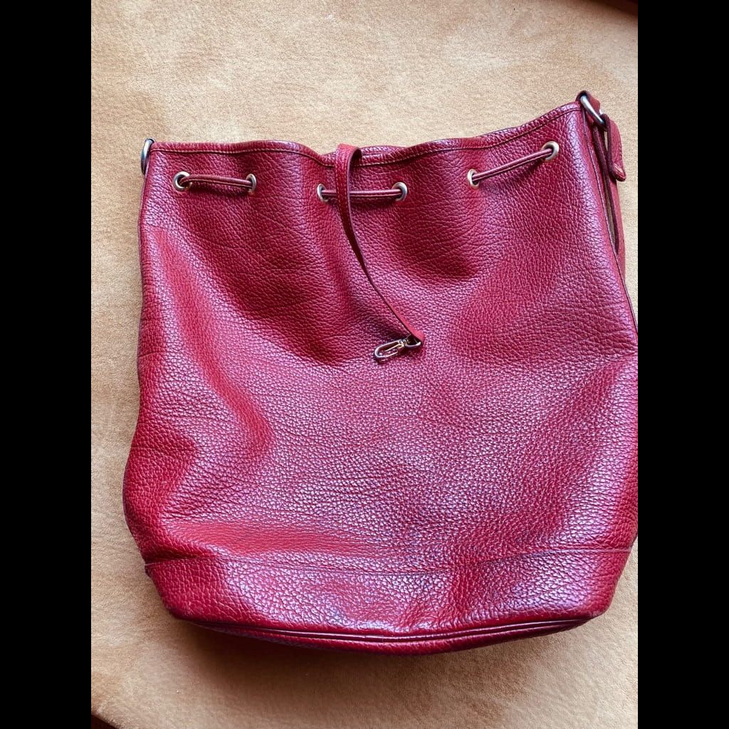 Authentic Longchamp Bucket bag red