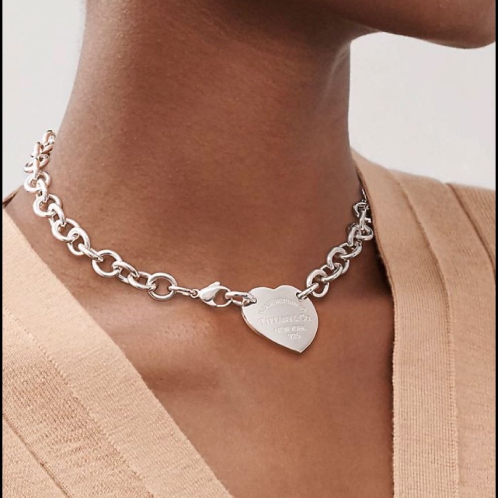 Heart Tag “Tiffany” silver Necklace