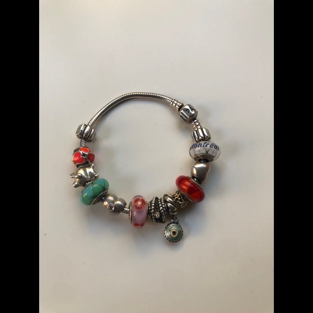 Pandora Bracelet with 13 Charms
