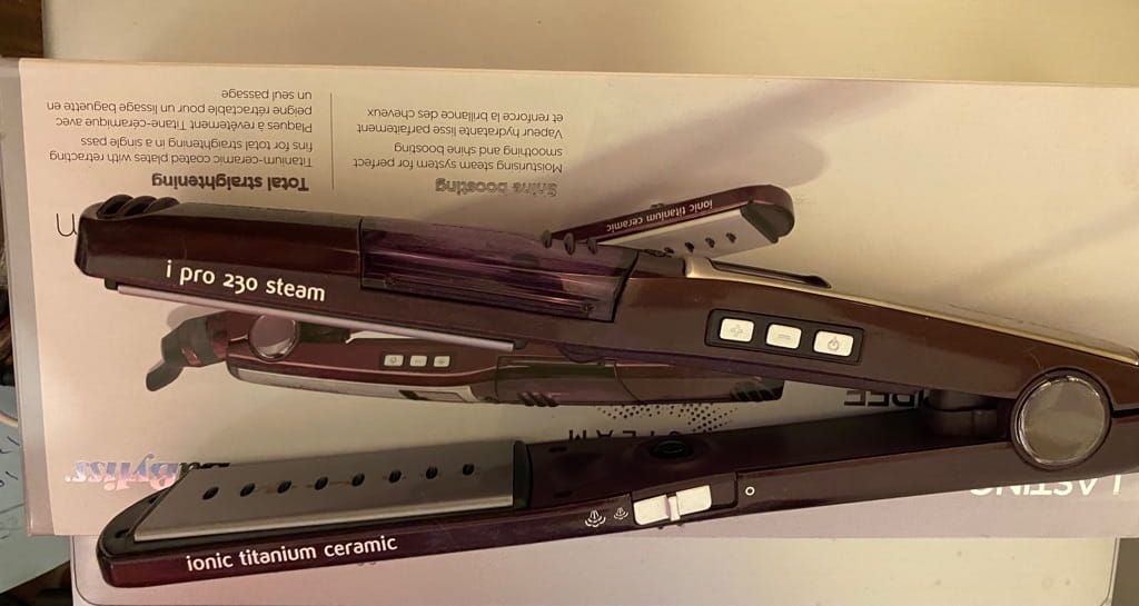 Babyliss steam straightener for dry and wet hair
