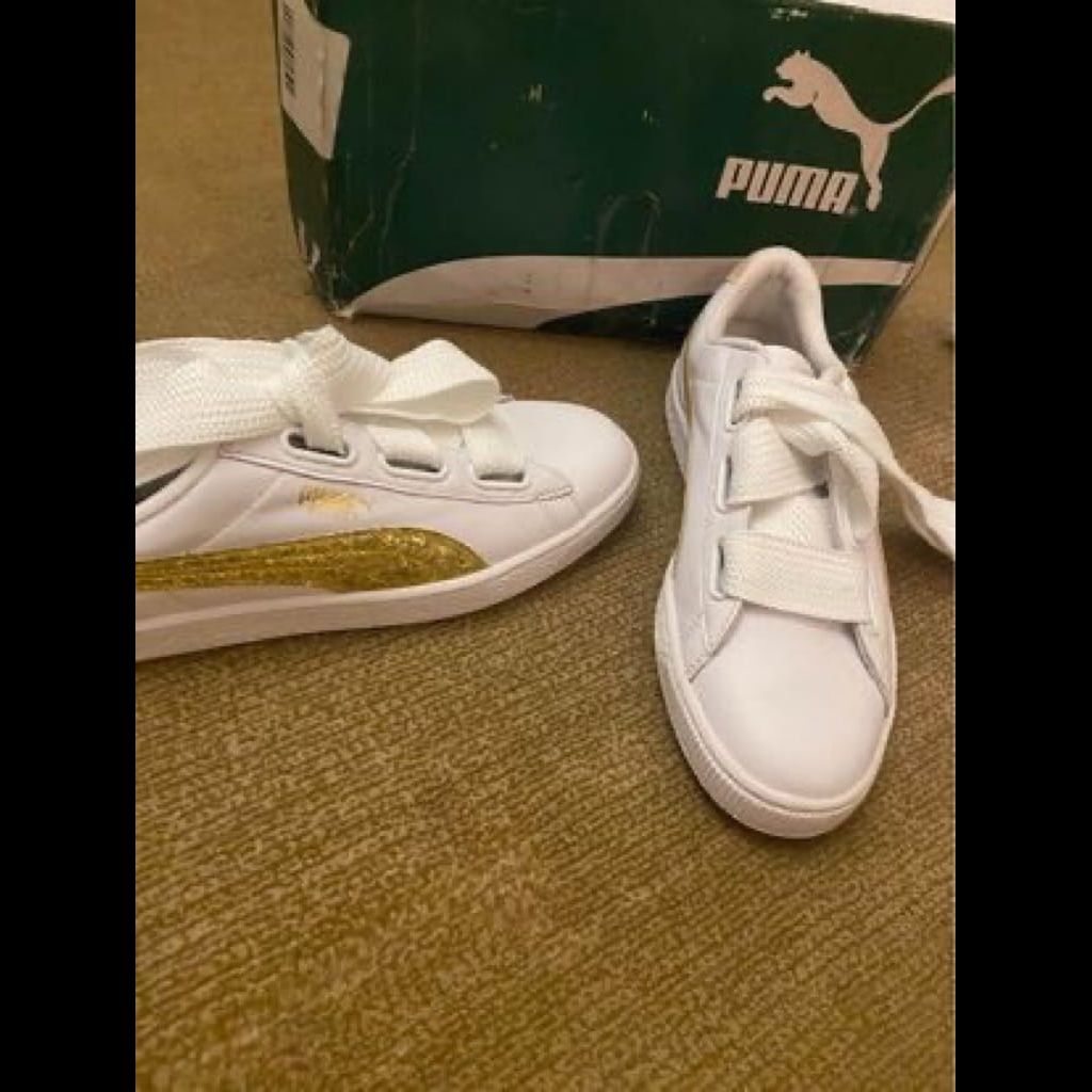 Puma glitter tennis sneakers
