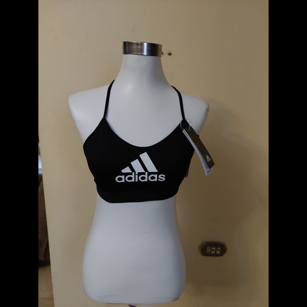Adidas black sport bra
