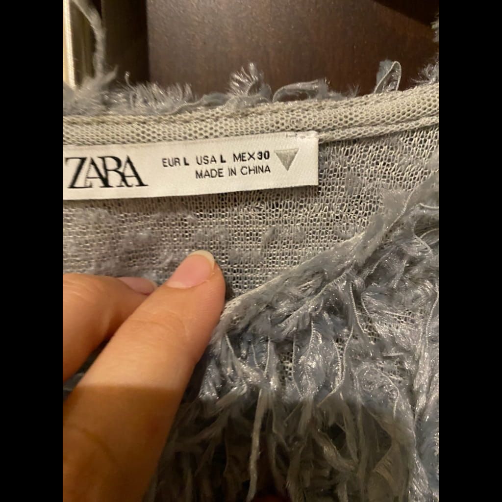 Zara feather effect sweatshirt