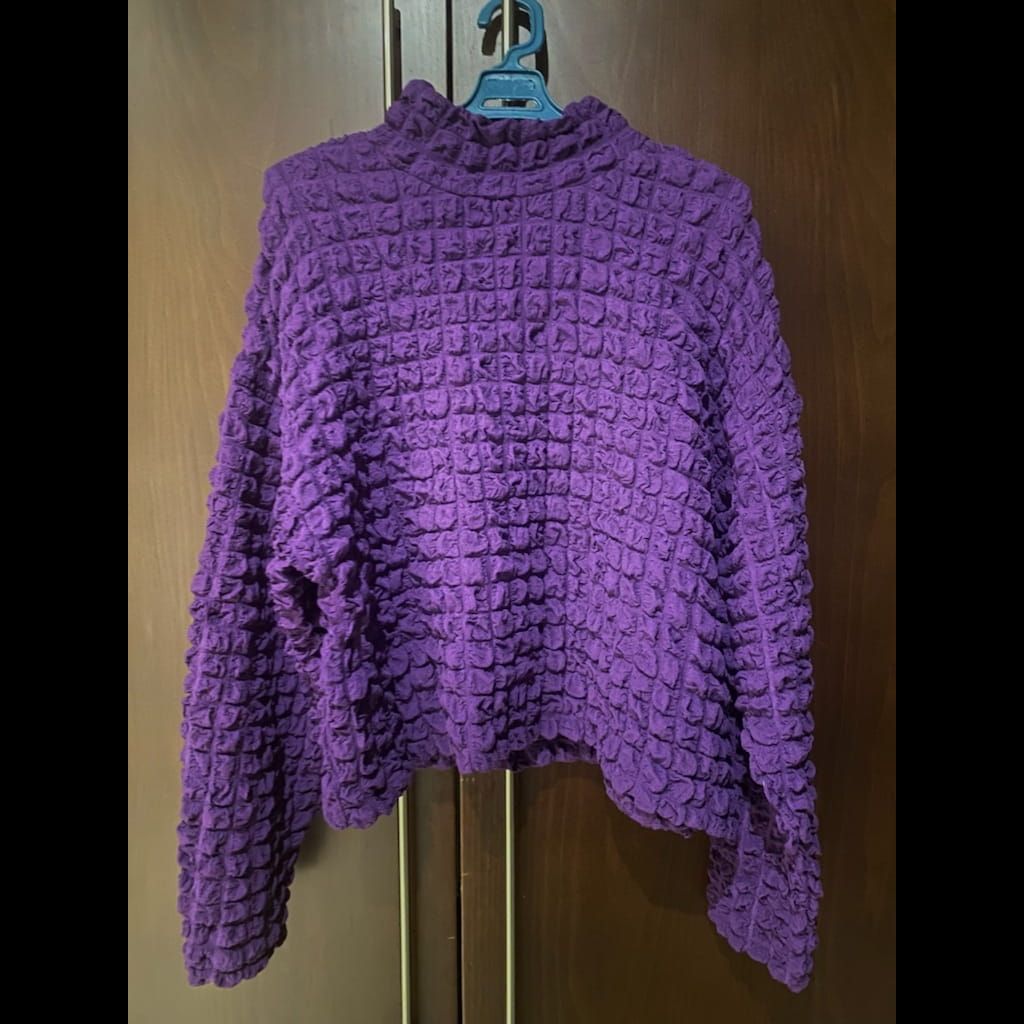 Zara textured weave sweatshirt