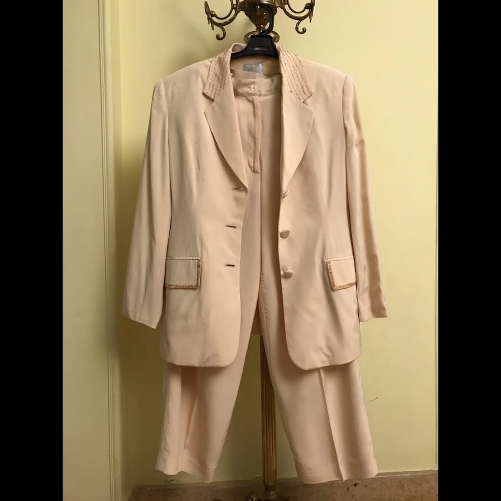 Pure silk two piece suit