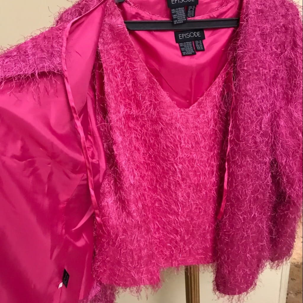 Silk vibrant pink episode twinset