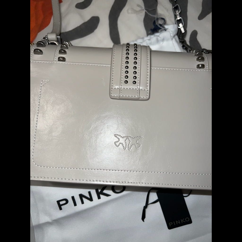 Pinko medium grey studded bag