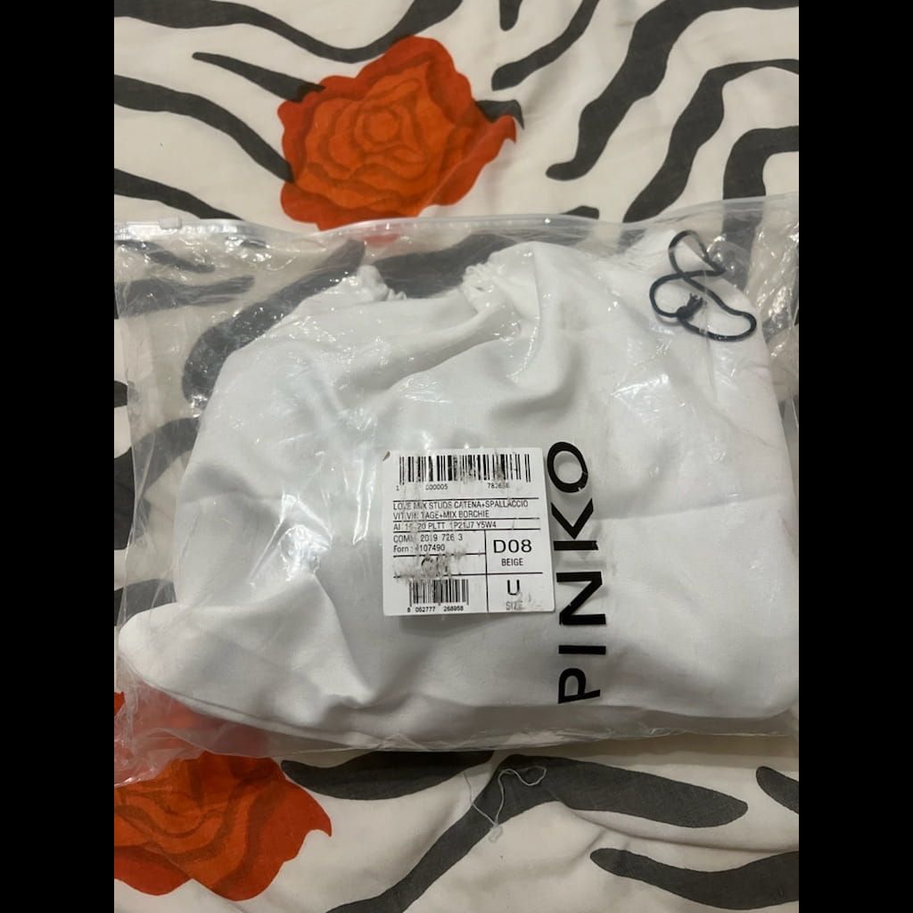 Pinko medium grey studded bag