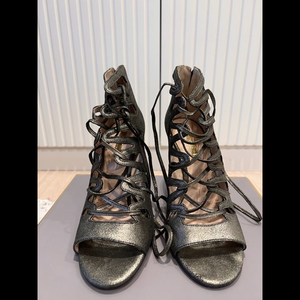 Louise et Cie metallic heels
