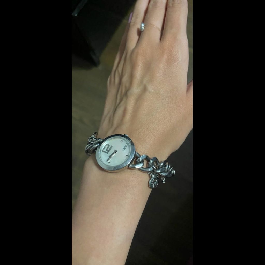 Espirit Watch (Silver with Dangling Charms)
