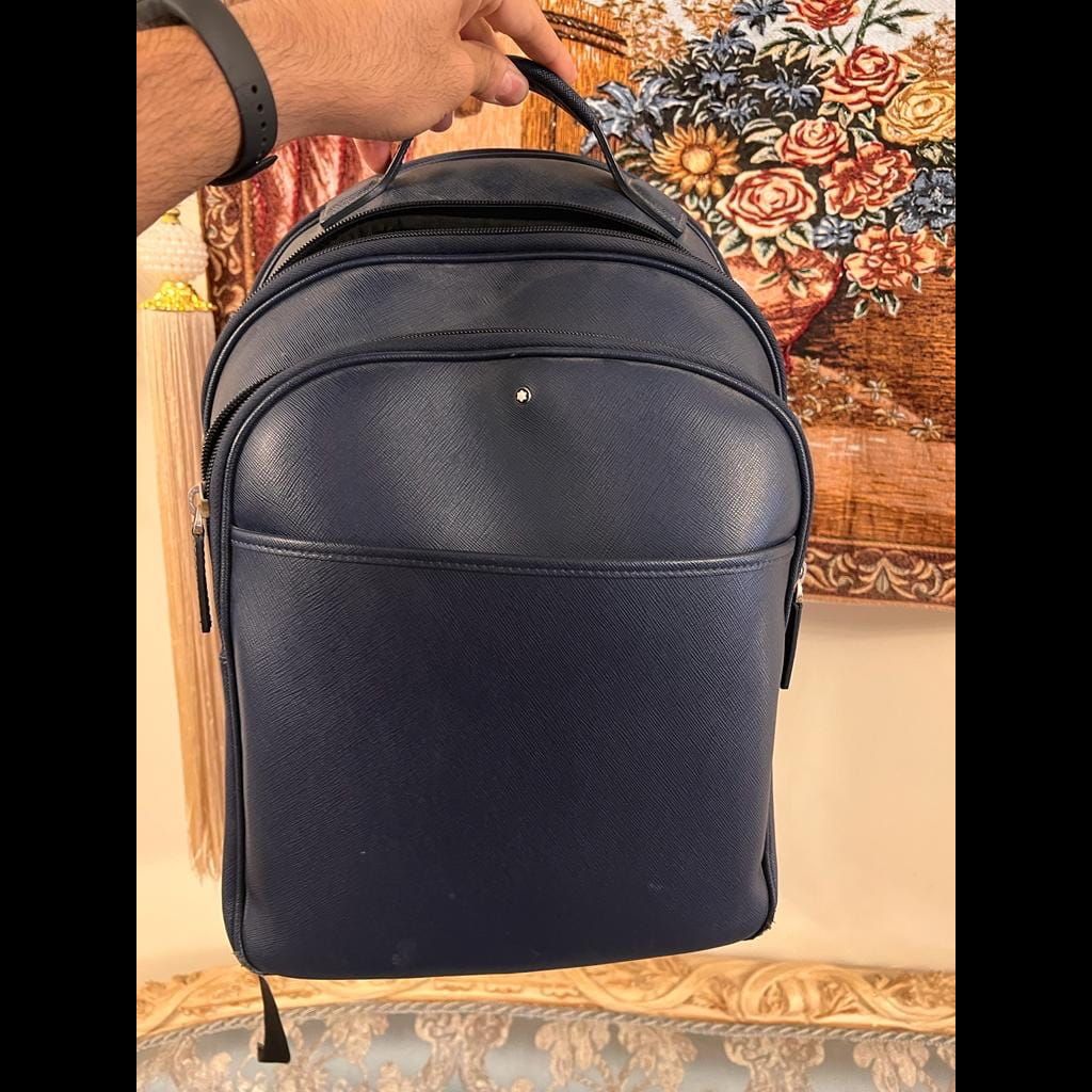 Mont blanc backpack leather