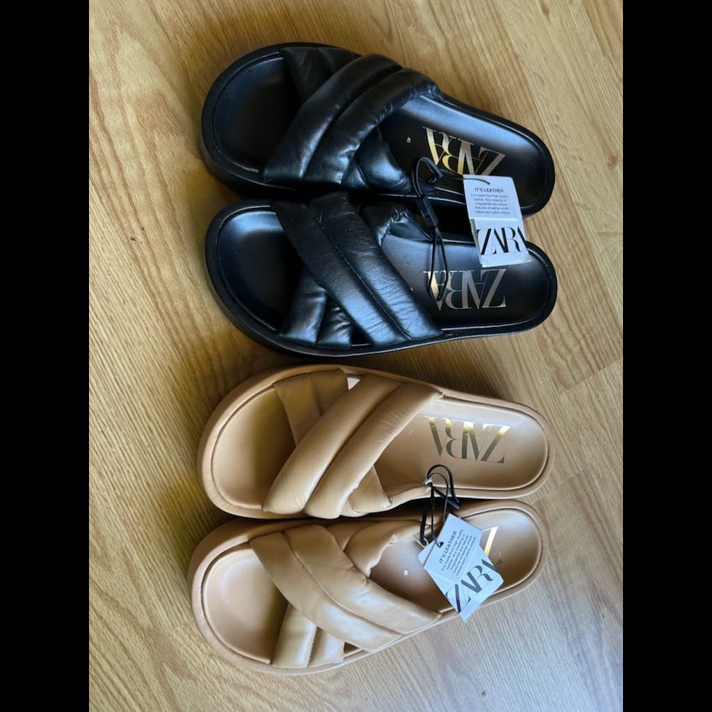 Zara leather sandals