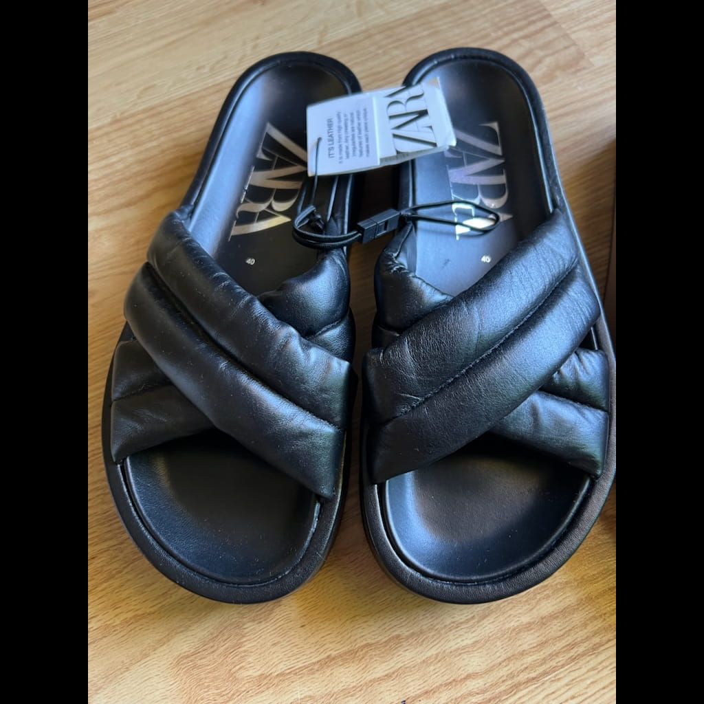 Zara leather sandals