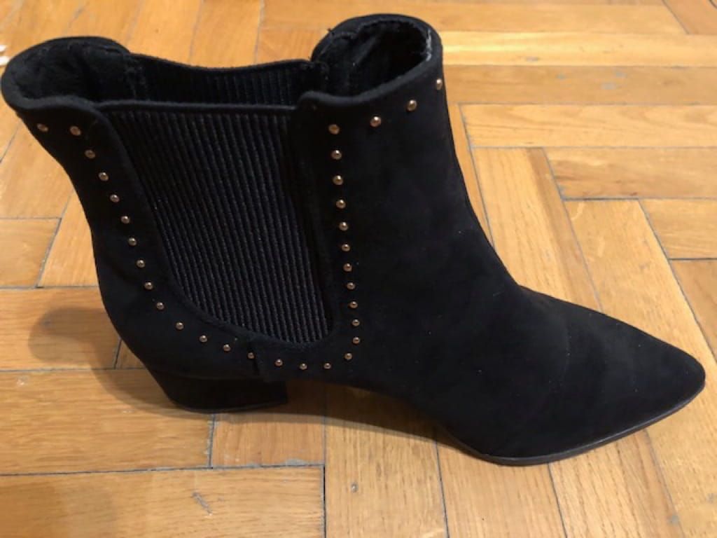 Black half boots