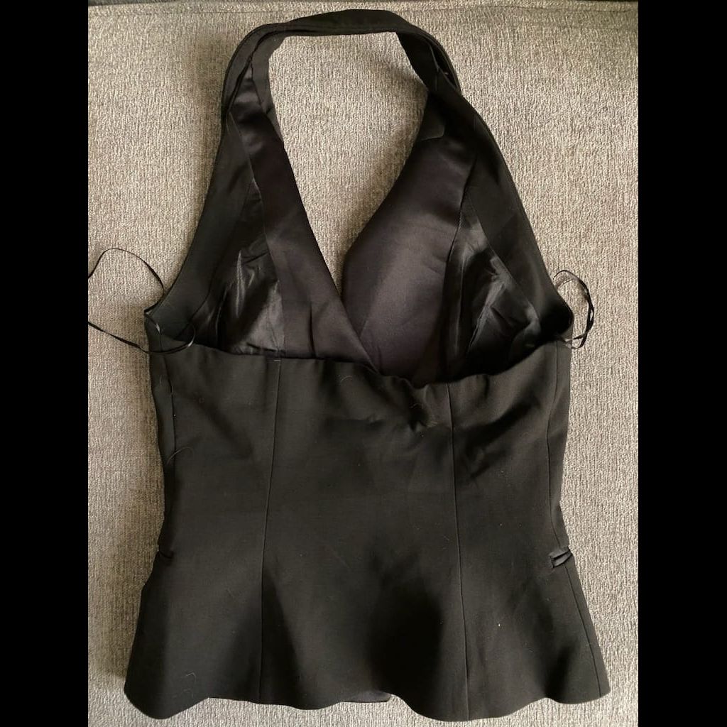 Zara retro black vest
