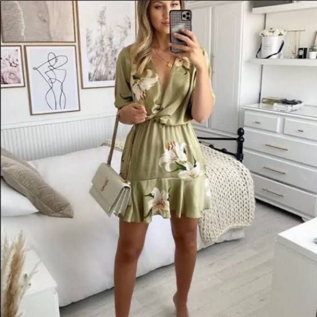 Zara Olive dress