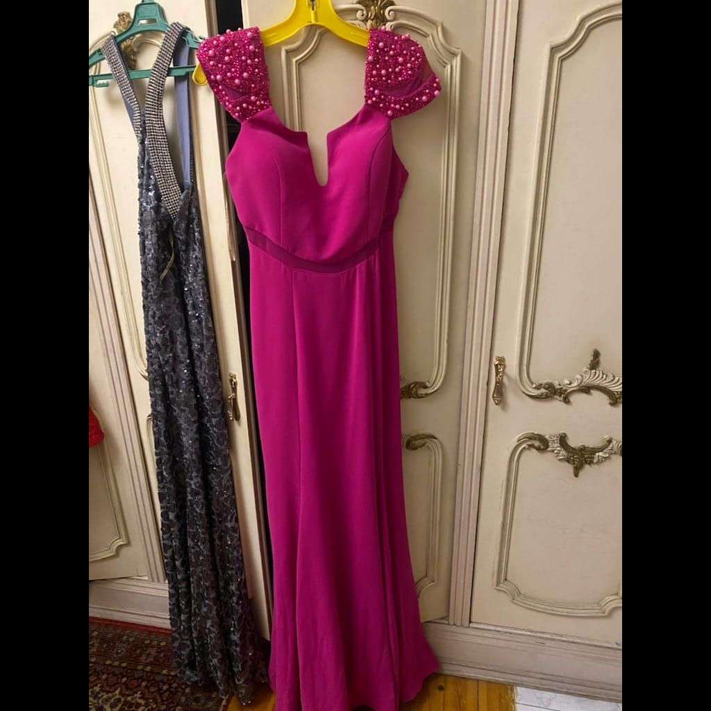 Pink soiree dress
