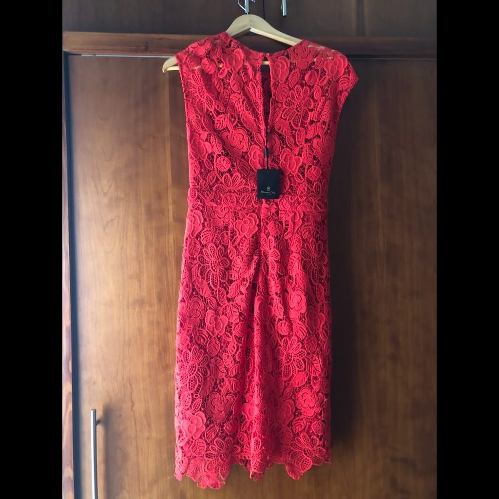 Red lace Cocktail Dress