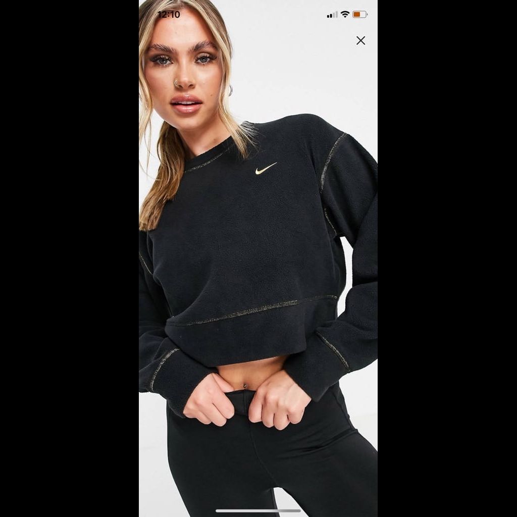 Nike Cropped Fleece Sweatshirt
