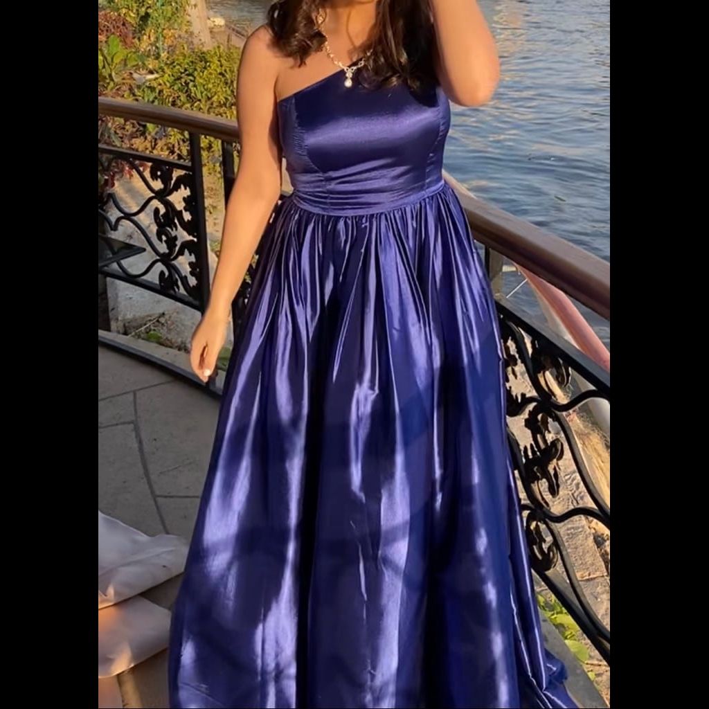 Blue soirée dress