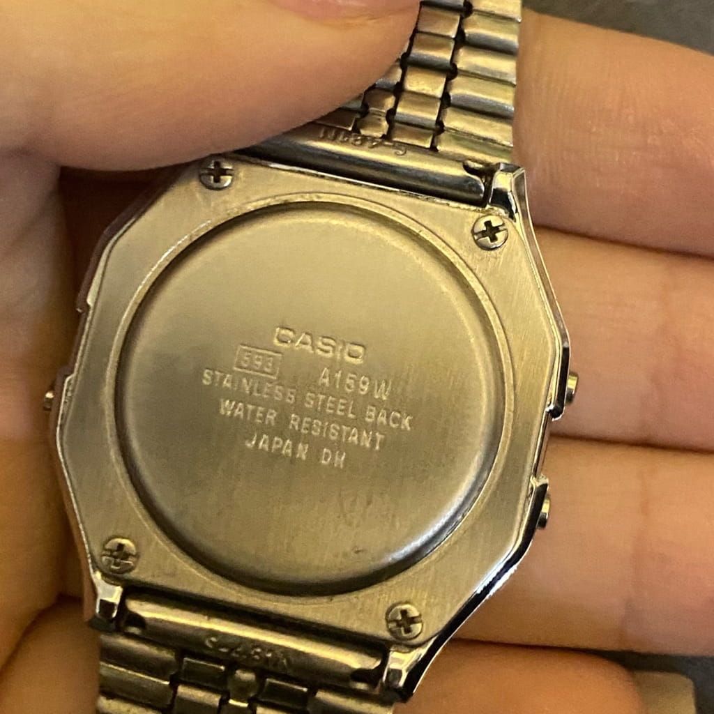 Casio watch with diamonds