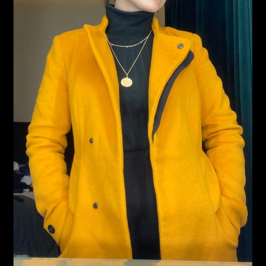 Mustard Fitted Coat